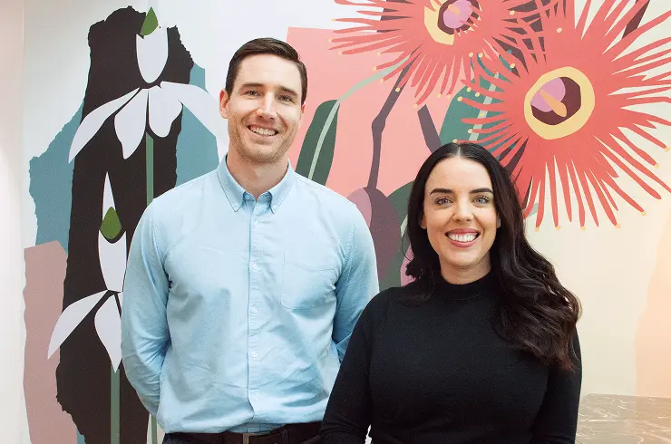 Scryve co-founders Ryan Banks and Eliza Carbines